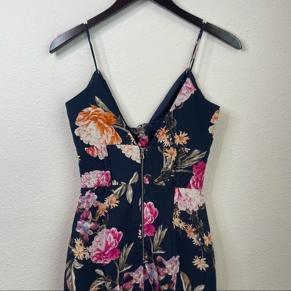 NICHOLAS Lucile Floral Corset Bra Dress - Navy - Picture 9 of 15